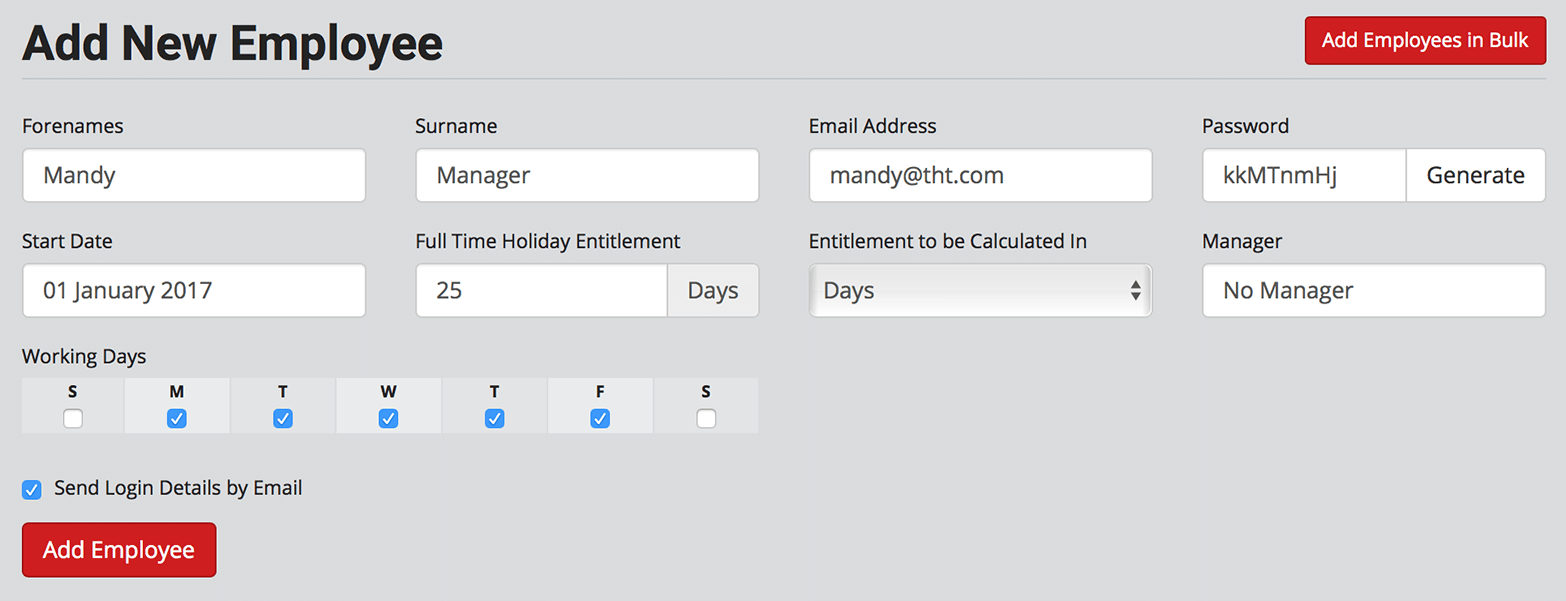 Getting started with your trial the holiday tracker